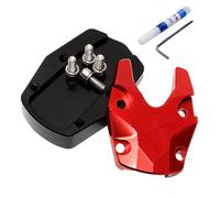 Almohadillas para caballete para moto - Juego de extensión de estribo, almohadilla de extensión para reposapiés para montaje en moto, juego de caballetes laterales