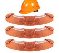 Almohadillas para casco, 3 unidades, banda para el sudor para cascos de protección, forro absorbente del sudor para minería, bomberos, industria, exterior, electricidad, construcción, comercios