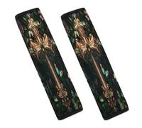 Almohadillas para cinturón de Seguridad de Coche con diseño de Cruces religiosas de Cristo, Suaves y cómodas para Hombres y Mujeres.