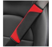 Almohadillas para Cinturón de Seguridad para Dodge Charger 2011-2022 - 2 Piezas Fundas de Cuero con Diseño Protección Antideslizante,Red