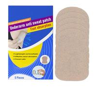 Almohadillas para el sudor de las axilas para mujeres, almohadillas de sudor de axilas | Almohadillas inferiores de 5x para mujeres de sudor - Patch de sudoración transpirable Antitrávelo invisible pa