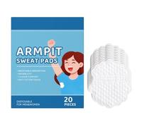 Almohadillas para el Sudor en las Axilas, paquete de 20 - Almohadillas desechables para las axilas, transpirables e invisibles, que controlan eficazmente el sudor y el mal olor.