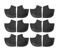 Almohadillas para el talón, funda para el talón, protector de cojín para el talón, 6 pares de protectores para el talón para baloncesto, senderismo, caminar, correr, ejercicios(Black with holes)