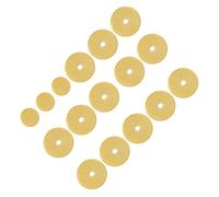 Almohadillas para Flauta, 16 Piezas, Juego de Almohadillas para Flauta Duraderas de Calidad, Accesorios de Repuesto para Flautas, Color Amarillo