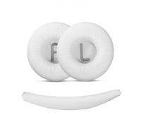 Almohadillas para la cabeza de 3 piezas compatibles con JBL T450/T500 BT, Tune600, 510BT, JR300, 70 mm, espuma y diadema para Tune600 (blanco)