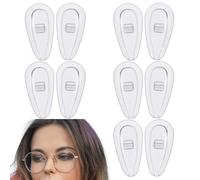 Almohadillas para la nariz: 5 pares de silicona diseño de almohadillas para la nariz con característica no deslizante | Estilo de la soga de lentes de anteojos con un ajuste cómodo | R