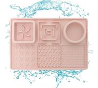 Almohadillas para lamer perros, alfombrilla para lamer perros, ventosas para perros, almohadilla de silicona para lamer perros con ventosa, almohadilla reutilizable para lamer perros, cuenco de