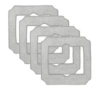 Almohadillas para limpiaparabrisas ECOVACS para mini robot limpiaparabrisas, paños de repuesto lavables hasta 40 °C, altamente absorbentes para marcos de ventanas y esquinas, accesorio parte W-CC02