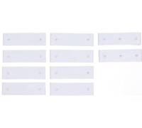 Almohadillas para literas de remolque de barco, 3 x 10 pulgadas, guías deslizantes marinas, color negro y blanco, ajuste para una fácil instalación, kit de repuesto de bajo mantenimiento para carga de