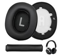Almohadillas para los oídos de espuma para JBL Tune 700BT 710BT 720BT 750BTNC 760NC 770NC con almohada, almohadillas de repuesto de cuero suave y espuma viscoelástica, cómodas de llevar, negro