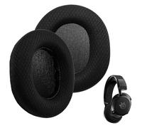 Almohadillas para los oídos SteelSeries Arctis 3 5 7 9 1 7P 9X Pro Prime Nova 7 Wireless Auriculares de juego de repuesto de espuma cojín con espuma de aislamiento acústico Malla transpirable(Negro)