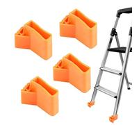 Almohadillas para los pies de escalera: cubiertas de goma antideslizantes, estabilizador de seguridad de servicio pesado, protectores de pasos duraderos | Accesorios de escalera seguros para el armari