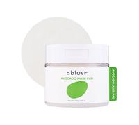 Almohadillas para mascarilla facial de aguacate abluer (80 unidades) - 6.87 oz - Aguacate y centella - Hidrataci n profunda y calmante - Humectac