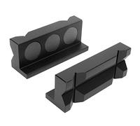 Almohadillas para Mordazas de Tornillo de Banco 2 Pcs, Aluminio con Imán Fuerte - Protección Antirayaduras, Diseño Reversible para Sujeción Segura en Taller