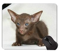 Almohadillas para Mouse, Almohadillas para Mouse de Gato de Pelo Corto con diseño de Gel de sílice Suave Personalizadas, Almohadilla para Mouse para Gatos con Borde Cosido