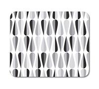 Almohadillas para Mouse de Mediados de Siglo Retro Formas de Gota Retro en Varios Tonos de Color Resumen para Todos y con propósitos Raster Mouse Pad Mats