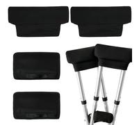 Almohadillas para muletas, 2 piezas, transpirable, ajustable, , acolchado para antebrazos, para bastón adulto, para personas mayores, niños, discapacitados, hombres, mujeres, para caminar y