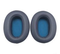 Almohadillas para orejas compatibles con auriculares Sony WH-XB900N, almohadillas de espuma viscoelástica extra gruesas, piezas de repuesto de cuero de proteína suave, color azul (azul)