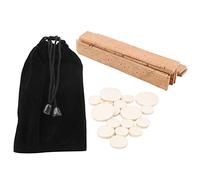 Almohadillas para Orificios de Sonido de Clarinete, Pieza de Corcho en Llave Bb para Interfaz de Manguera Negra con 17 Almohadillas para Orificios de Sonido, 10 Hojas de Corcho