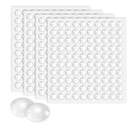 Almohadillas para parachoques de puerta, 400 topes de puerta de armario de 6 x 2 mm, almohadillas de goma autoadhesivas para muebles