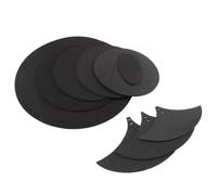 Almohadillas para Práctica de Batería 10 unids/set goma espuma Jazz tambor silenciador 5 3 platillos sonido apagado almohadilla de práctica para control de tono