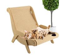 Almohadillas para rascar gatos, silla de playa para mascotas | Sillón para gatos elegante y resistente | Silla para gatos de sisal, rascador y silla rascadora para gatos que admite mascotas para jardí