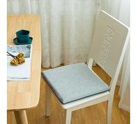 Almohadillas para sillas de comedor, cojín de espuma viscoelástica suave, 45 x 45 cm, cojines de asiento antideslizantes con lazos para jardín, granja, hogar, cocina, oficina, taburetes