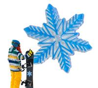 Almohadillas para snowboard y snowboard, calcomanía 3D transparente, almohadillas de snowboard portátiles de agarre mejorado, diseño resistente a la intemperie