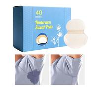 Almohadillas para sudor de axilas de hombre | 40 Piezas Ultra Finas | Parche invisible antisudor para axilas | para clima cálido verano viajes deportes citas trabajo desplazamientos