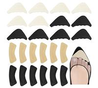 Almohadillas para zapatos, 24 almohadillas de zapatos de tacón se utilizan para mejorar el ajuste/comodidad de los zapatos, almohadilla de talón protege tus pies, almohadilla de talón (negro/beige)