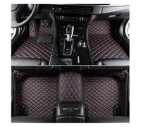 Almohadillas Pies Cuero Alfombrillas De Coche De Cobertura Total 3D Personalizadas para Mercedes para Benz para Clase V 2023 Accesorios Interiores Alfombra Piso Coche(Negro Rojo)