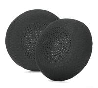 Almohadillas prémium para auriculares Logitech Zone Wireless Plus - Estilo de gel refrescante con grosor añadido - Piezas de reparación para auriculares gastados, paquete de 2 (fútbol negro)