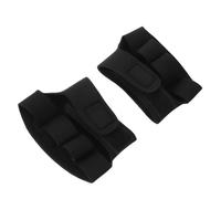 Almohadillas Protectoras Antideslizantes Negro Bordes Azules y Amarillos | Material Poliéster y Sbr, Protege Palmas de Ampollas y Callos, Aumenta Grosor de Agarre para Entrenamiento Seguro