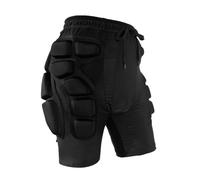 Almohadillas protectoras de cadera para snowboard para hombres y mujeres | Skiing - Pantalones cortos de compresión transpirables para protección y patinaje sobre hielo, color negro