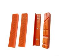 Almohadillas protectoras de goma magnéticas para prensas de banco, 2 mandíbulas suaves para seguridad de herramientas (6 pulgadas, naranja F)
