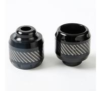 Almohadillas protectoras para horquilla delantera de motocicleta, 2 piezas diseñadas para absorber golpes y evitar daños por colisión para paseos más seguros y suaves (negro)