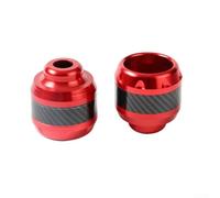 Almohadillas protectoras para horquilla delantera de motocicleta, 2 piezas diseñadas para absorber golpes y evitar daños por colisión para paseos más seguros y suaves (rojo)