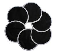 Almohadillas protectoras para poner bajo el sujetador de Ana Wiz, lavables, naturales, hechas de bambú negro negro Talla:Pack of 6