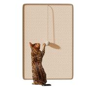 Almohadillas rascadoras para gatos, tabla rascadora de pared con bolas de juguete, rascador vertical de sisal, protector de muebles para pared de esquina, sofá, gato, mascota aburrida para interiores