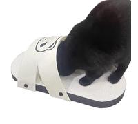 Almohadillas rascadoras para , tabla rascadora sólida con forma de pantuflas para gatitos, juguetes cómodos para rascar con patrón de panda para gatitos pequeños, medianos y grandes