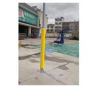 Almohadillas redondas para postes y columnas, 1,5 m de alto, en negro, blanco, amarillo, gris y azul para envolver postes de metal/madera, almohadillas protectoras para postes de baloncesto para uso
