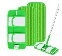 Almohadillas reutilizables compatibles con mopas Swiffer Sweeper, almohadillas de microfibra para fregona seca y húmeda, almohadillas de repuesto lavables para limpieza de suelos de madera dura,