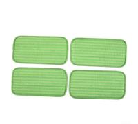 Almohadillas reutilizables de 12 pulgadas compatibles con Swiffer para mopas húmedas y de microfibra para limpieza húmeda y seca en suelos de madera dura, azulejos, laminados, vinilo (paquete de 4)
