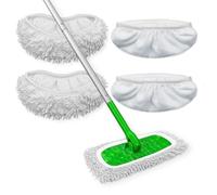 Almohadillas reutilizables de microfibra lavables compatibles con almohadillas de repuesto para Swiffer Sweeper paños de barrido húmedos y secos, repuesto para limpieza del hogar