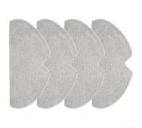 Almohadillas reutilizables de microfibra para Mova S10, paquete de 4 | Microfibra reutilizable, acción de limpieza profunda, se adapta a Mova S10, valor de paquete de 4, color gris