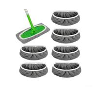 Almohadillas reutilizables para fregona Swiffer, repuestos de tela no tejida lavables para limpieza húmeda y seca en suelos y azulejos de madera dura, paquete de 6 o 12 (A)