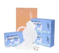 Almohadillas sanitarias 100 % orgánicas grandes para mujer, ultra finas y de flujo pesado con alas, almohadillas de algodón sin perfume para menstruales, almohadillas femeninas de súper absorción,