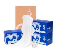 Almohadillas sanitarias 100% orgánicas superlargas con alas, extra pesadas para mujer, máxima absorción, ultra finas, cobertura extra, algodón, almohadillas menstruales (extra largas durante la noche,