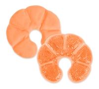Almohadillas Terapia Mama, 3 en 1 de Refrigeración y Calor para el Pecho, Mujeres Accesorio de Lactancia, Aliviar el Dolor y la Hinchazón de los Senos, 2 Unidades (Naranja)