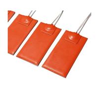 Almohadillas térmicas de goma silicona, 1 unidad, 12V, 24V, 36V, 48V, placa calefactora, 50x50MM, 100x50MM, almohadilla elemento calentador eléctrico con adhesivo(100W 200x150mm,24V)